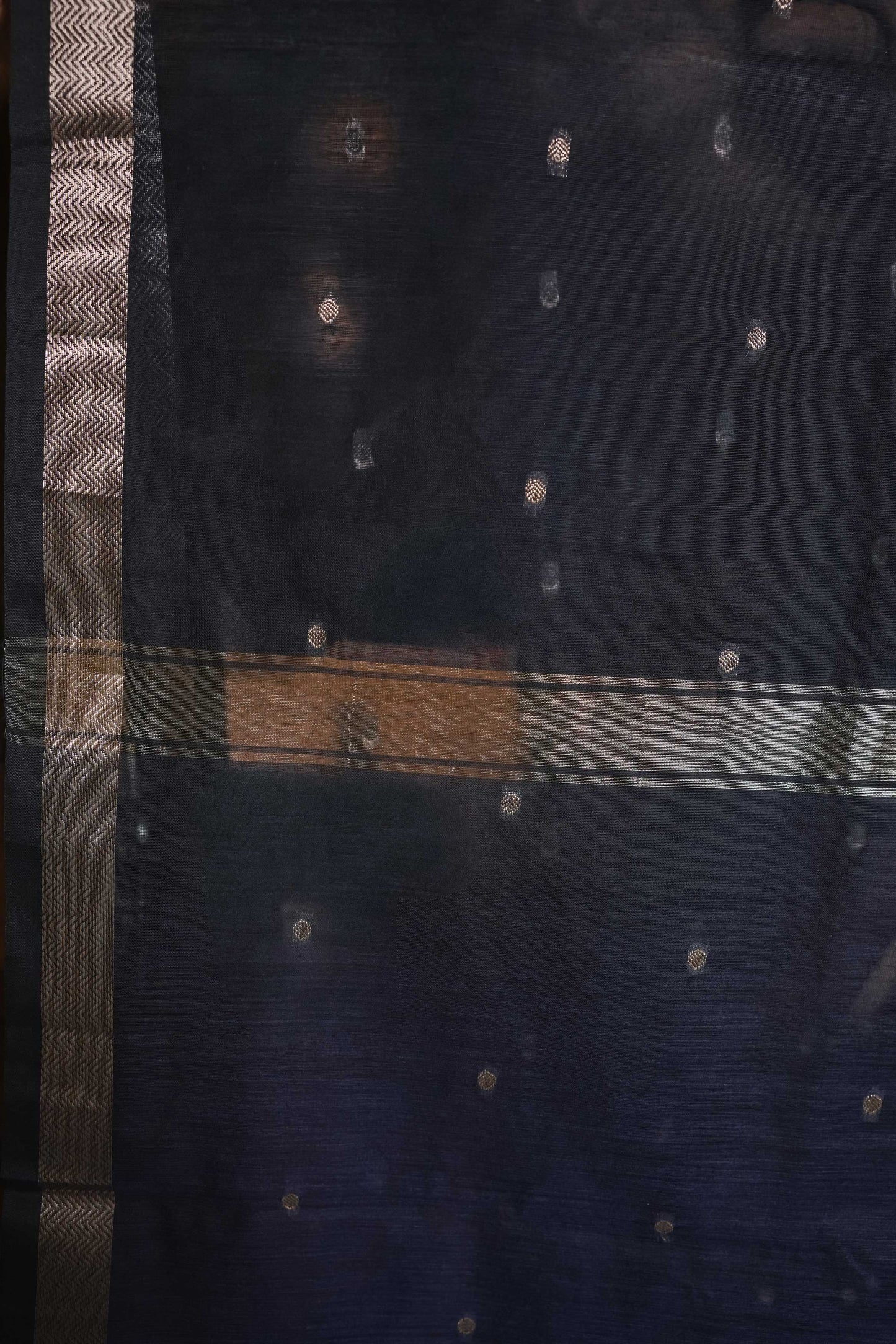 Blue Maheshwari Cotton Saree