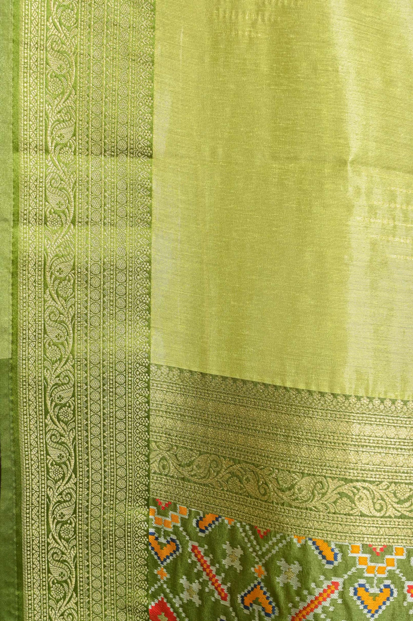 Green Patola Silk Saree