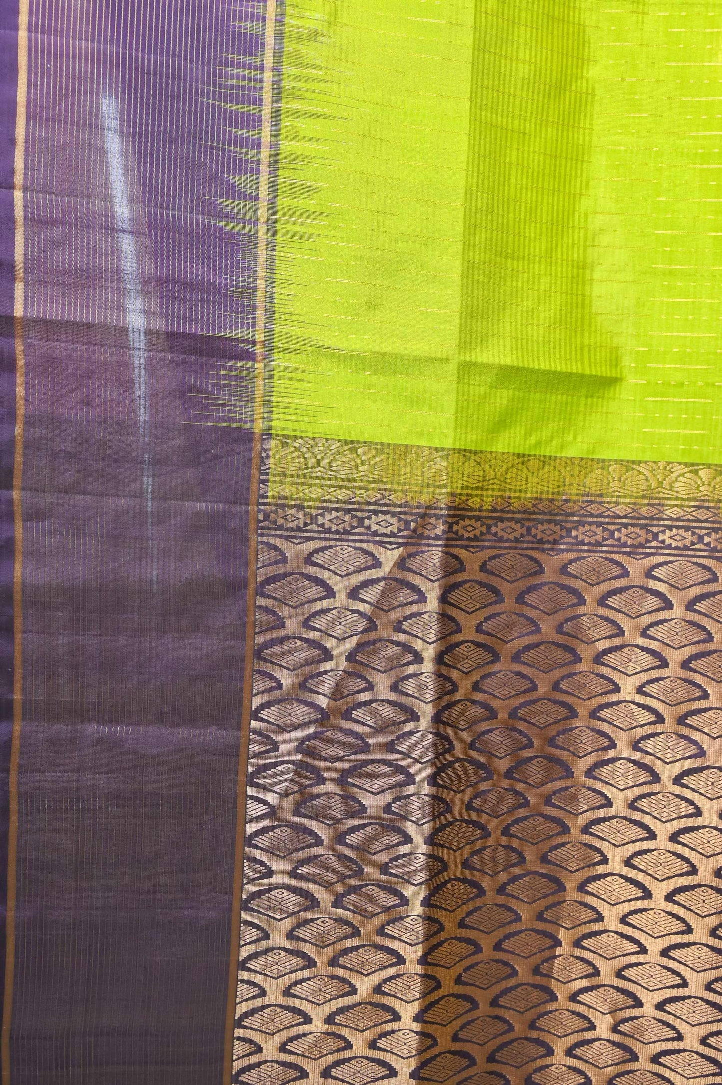 Green Muga Silk Saree