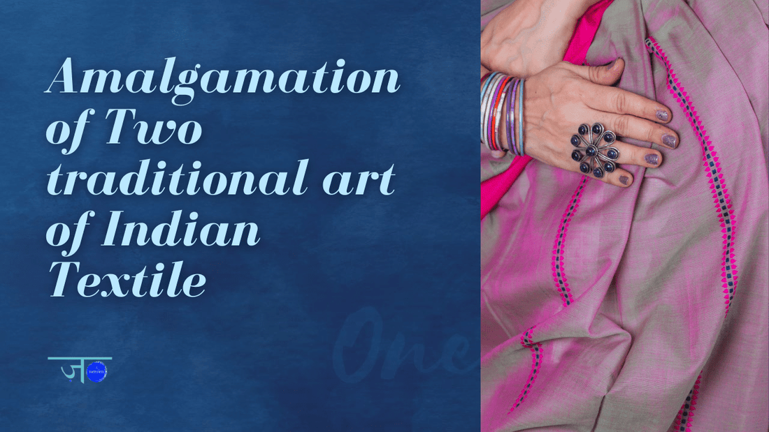 Amalgamation of Two traditional art of Indian Textile - zameeni