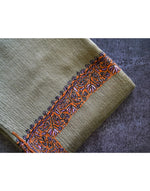 Load image into Gallery viewer, Premium Handwoven stole - Camel and orange color
