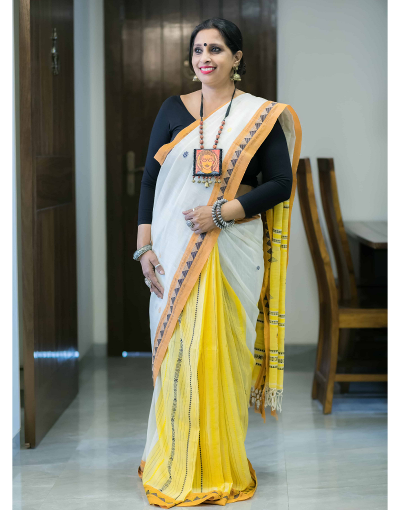 Lemon Yellow Soft cotton Saree