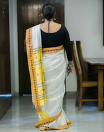 Load image into Gallery viewer, Lemon Yellow Soft cotton Saree

