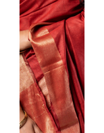 Load image into Gallery viewer, Muga Silk Red Saree
