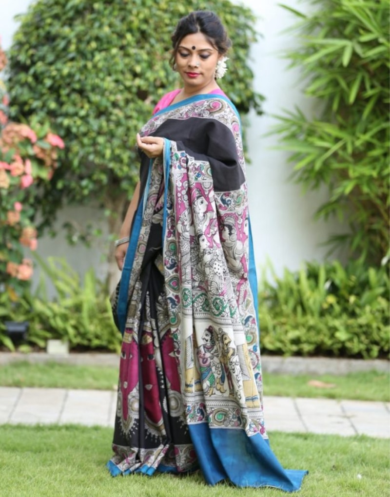 Kalamkari Saree (Malmal)