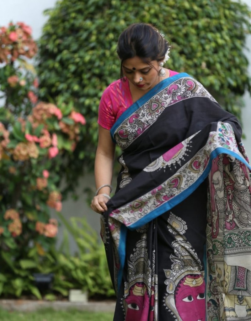 Kalamkari Saree (Malmal)