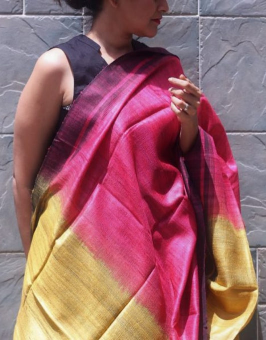 Yellow Tussar Mustard Dupatta