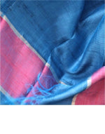 Load image into Gallery viewer, Blue Pink Dupian Silk Dupatta
