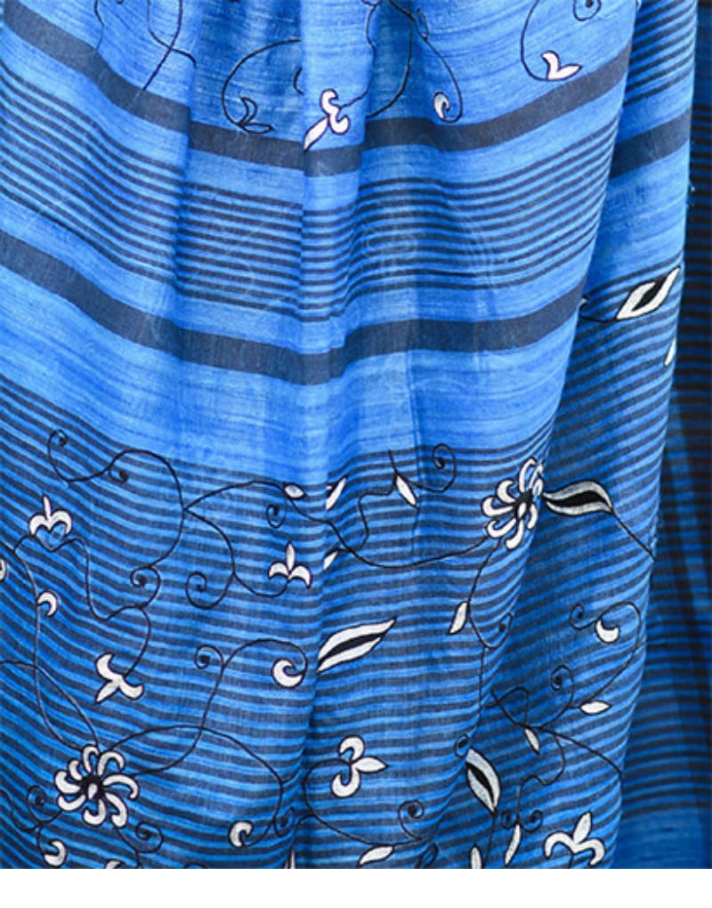 Blue Geecha Saree