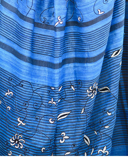 Blue Geecha Saree