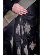 Load image into Gallery viewer, Black Organza Fabric Saree
