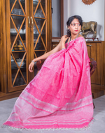 Load image into Gallery viewer, Pink Soft Cotton Saree
