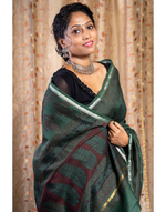 Load image into Gallery viewer, Bagh Print Cotton Silk Chanderi Saree
