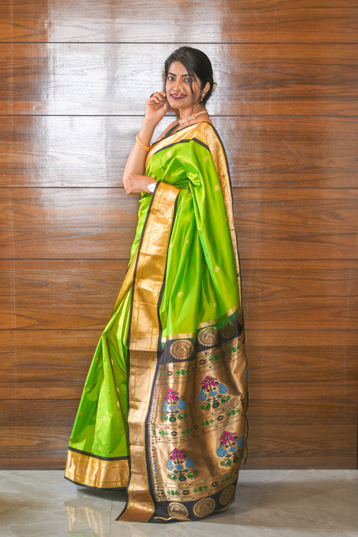 Green Paithani Saree