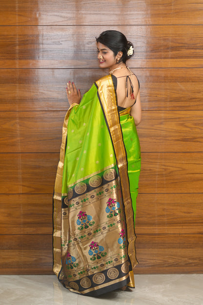 Green Paithani Saree