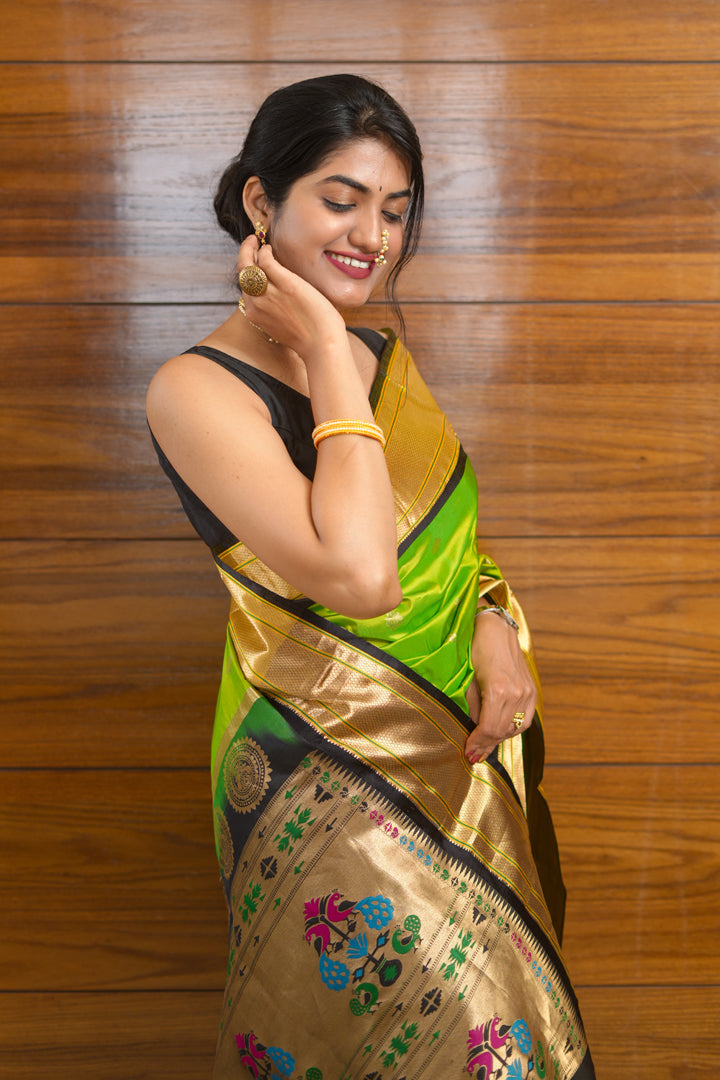 Green Paithani Saree