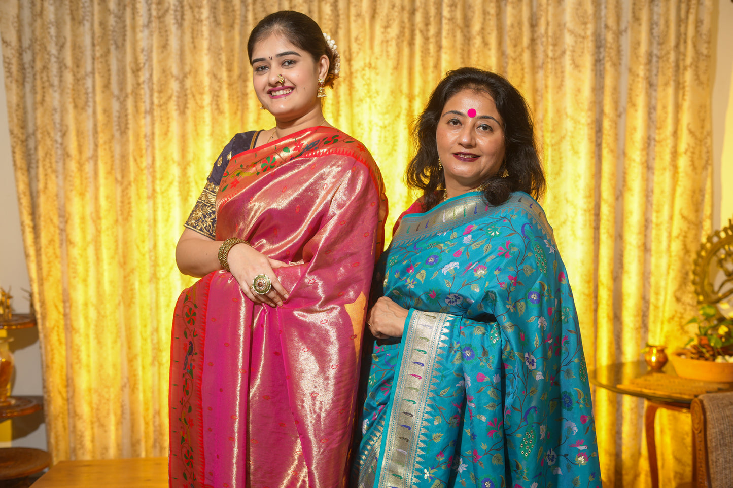 Red Tissue Silk Paithani Saree