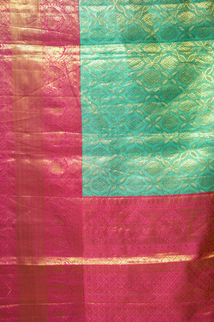 Green Tissue Silk Brocade Saree