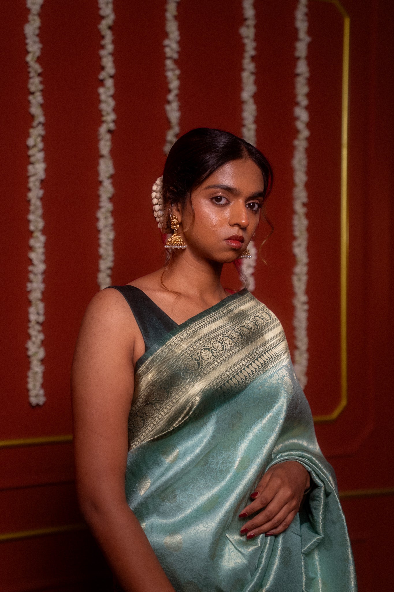 Green Tanchoi Katan Silk Saree