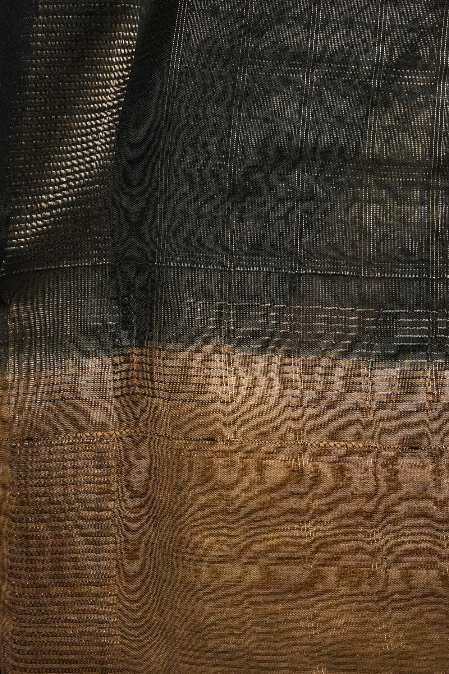 Black Resham Silk Saree