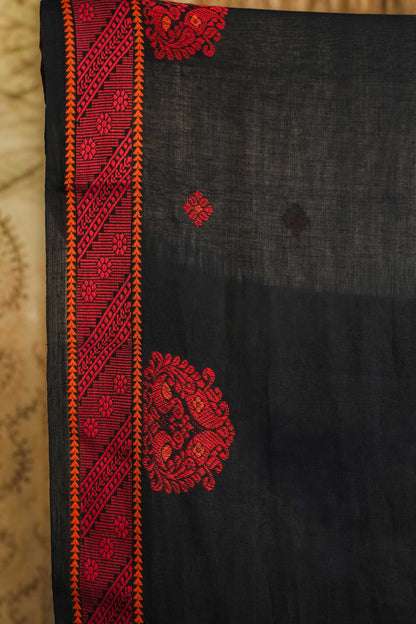 Blue Soft Cotton Saree