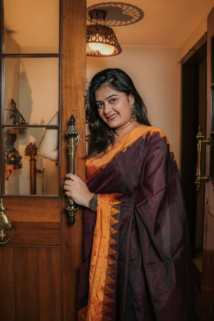 Brown Irkal Saree