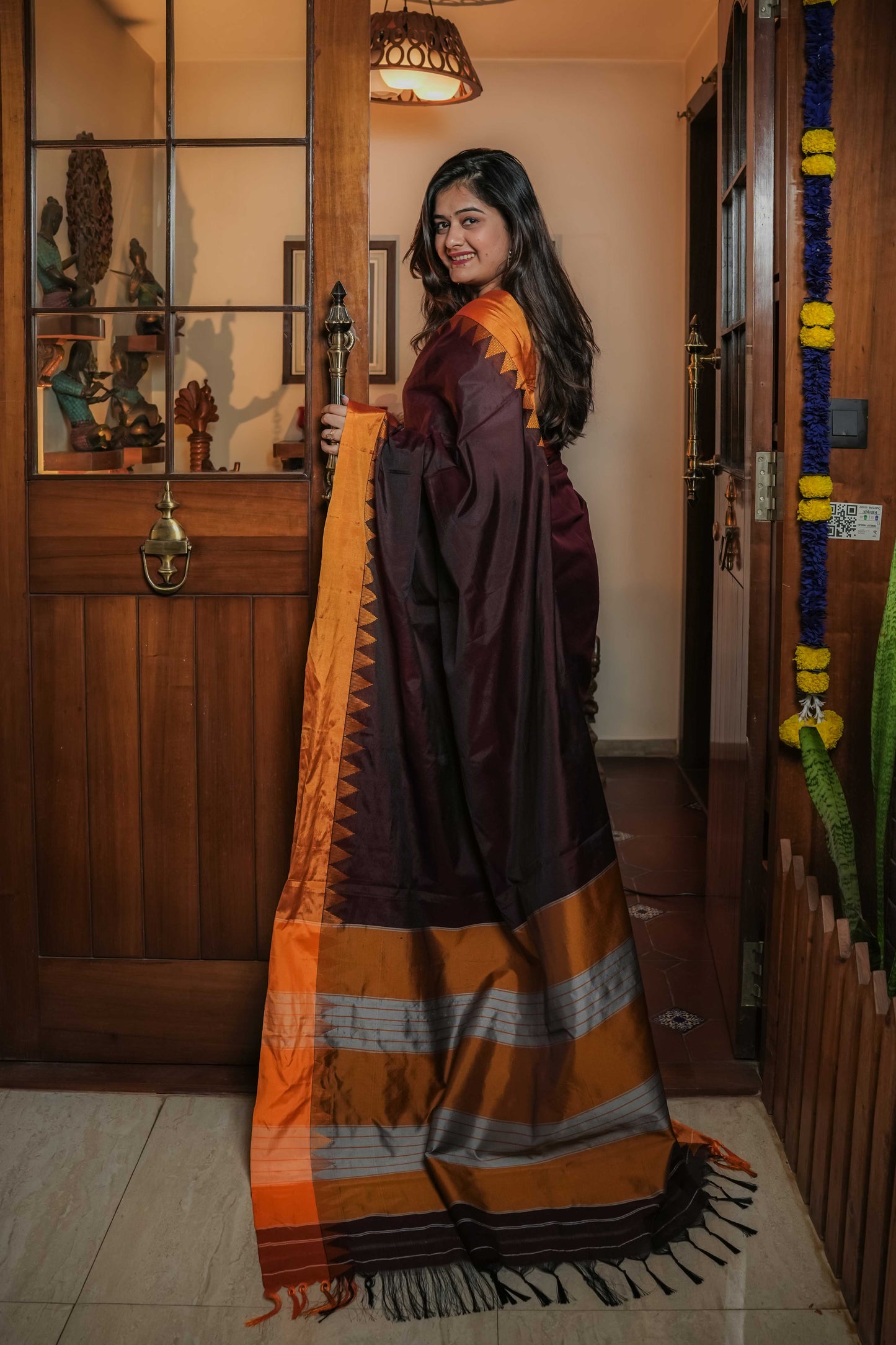 Brown Irkal Saree
