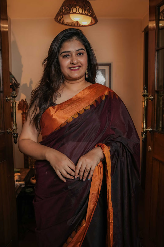 Brown Irkal Saree