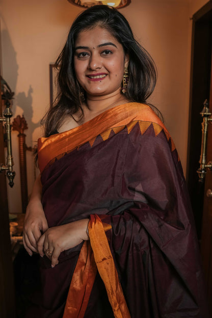 Brown Irkal Saree