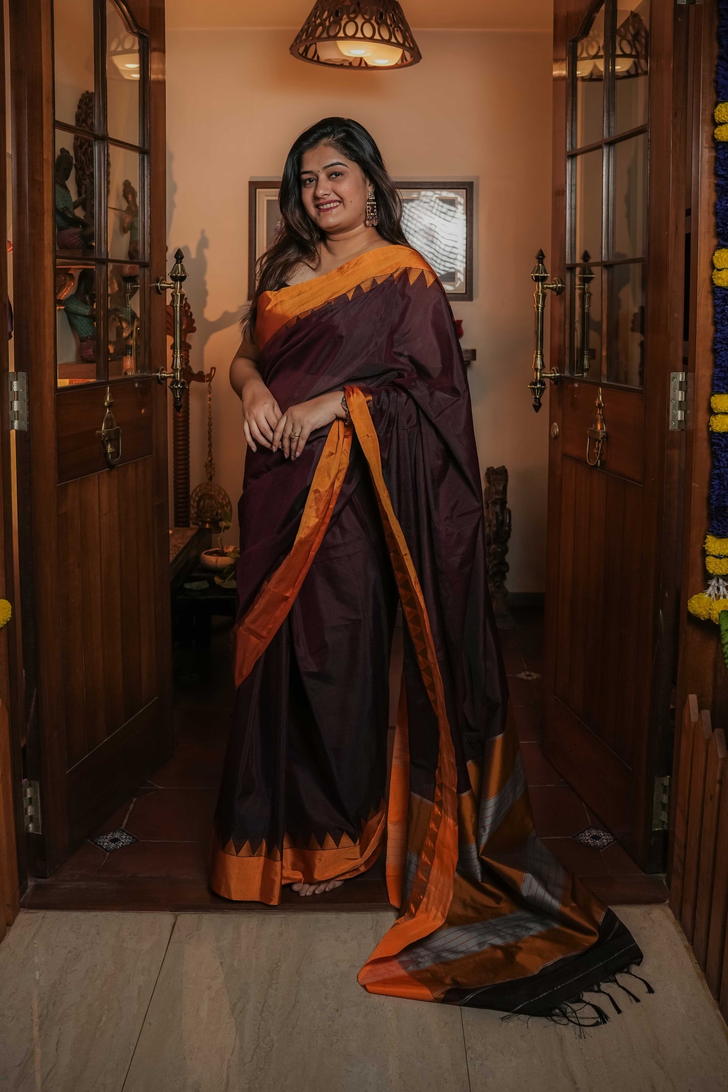Brown Irkal Saree