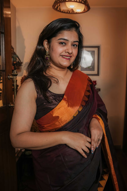 Brown Irkal Saree