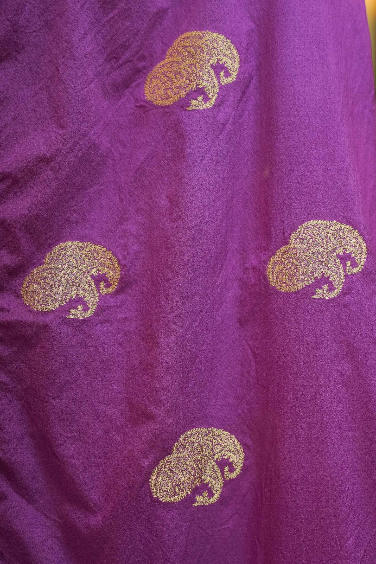 Deep Purple Color Georgette Saree