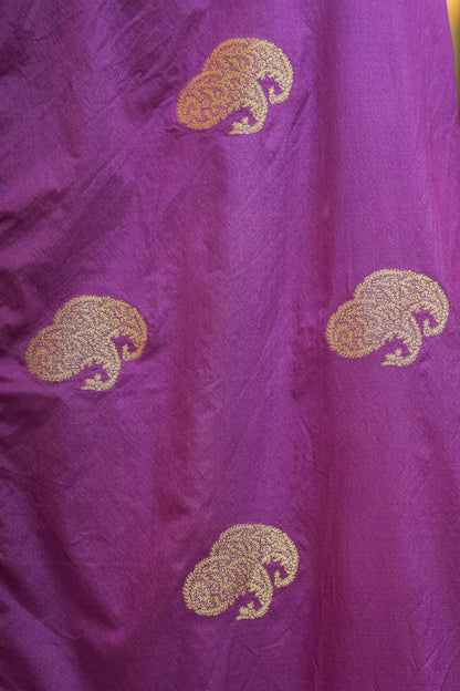Deep Purple Color Georgette Saree