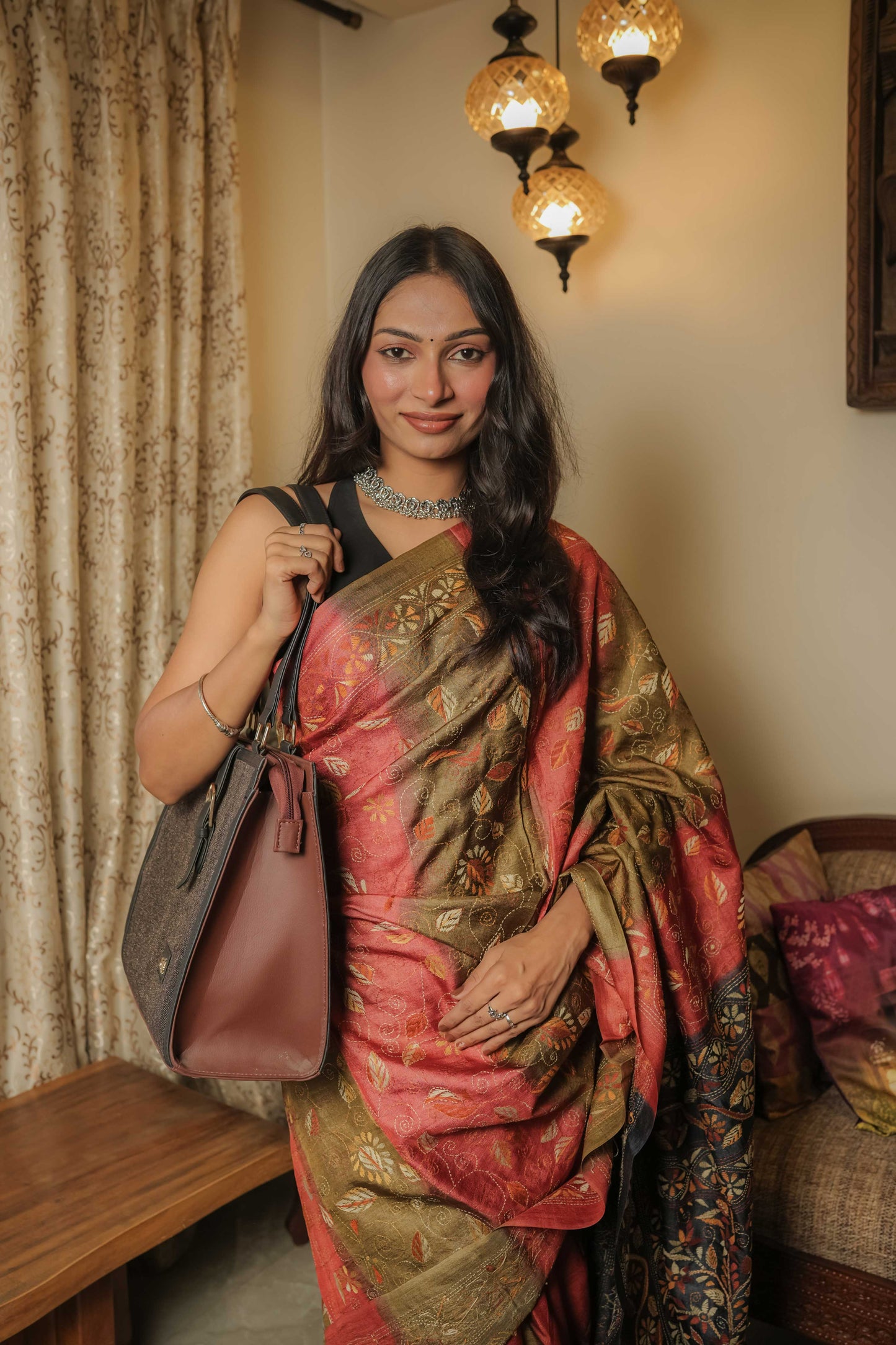 Multicoloured Gassi Tussar Saree