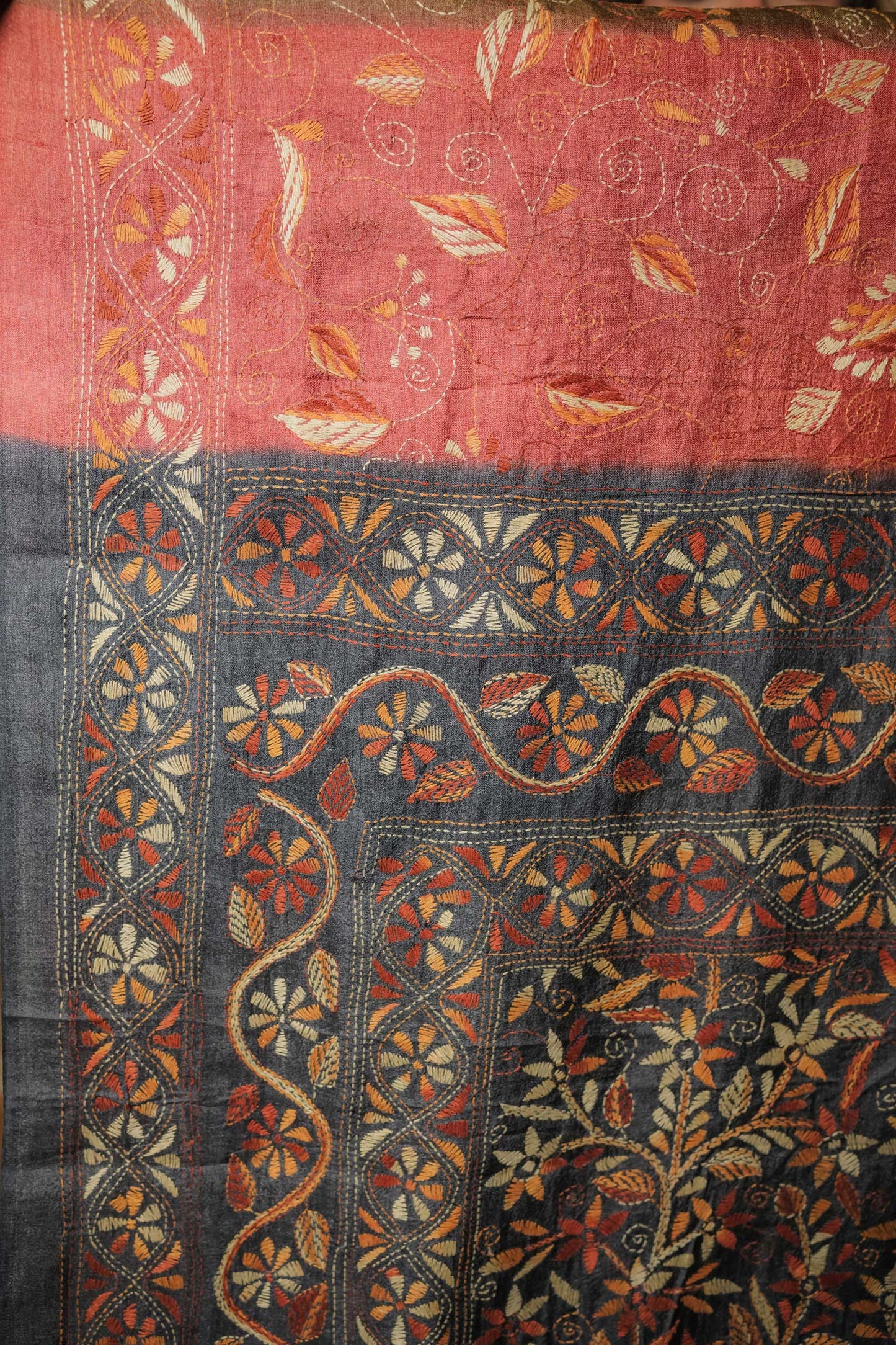 Multicoloured Gassi Tussar Saree