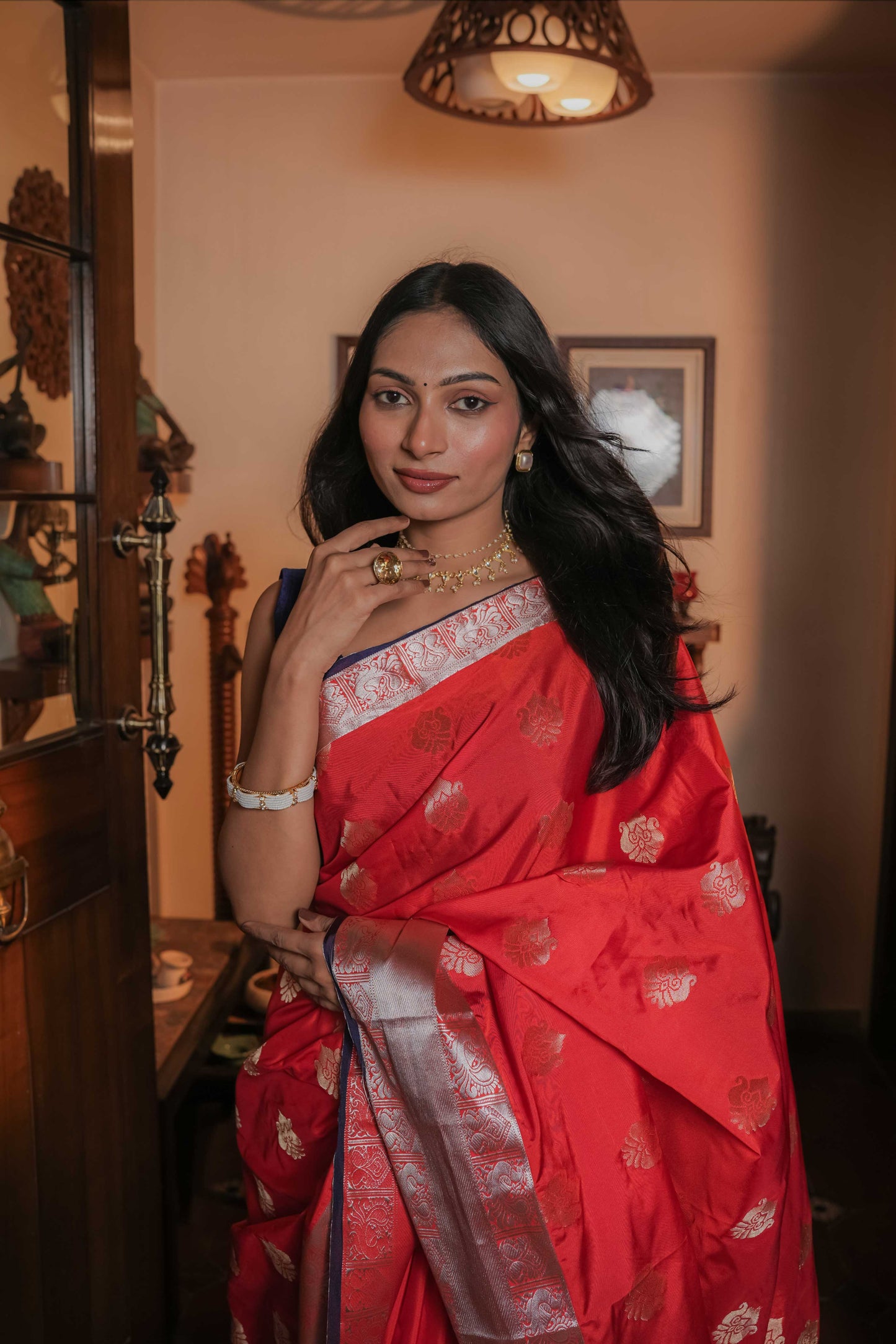 Orange Soft Silk Saree