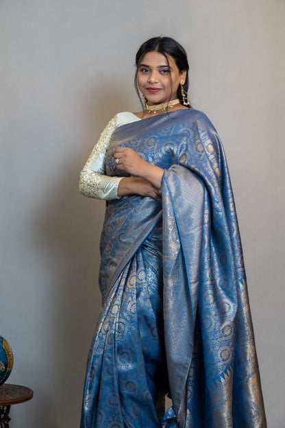 Pure Silk Jamawar Saree