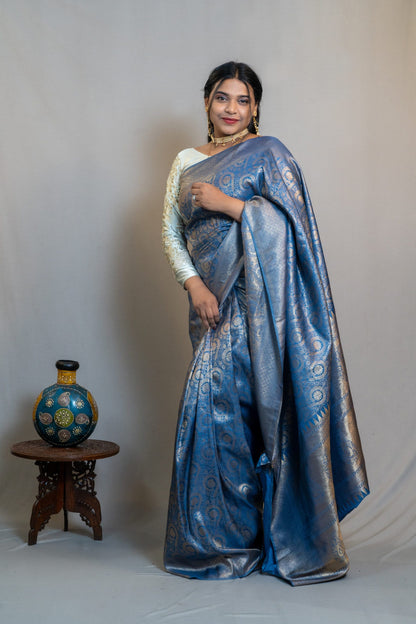 Pure Silk Jamawar Saree