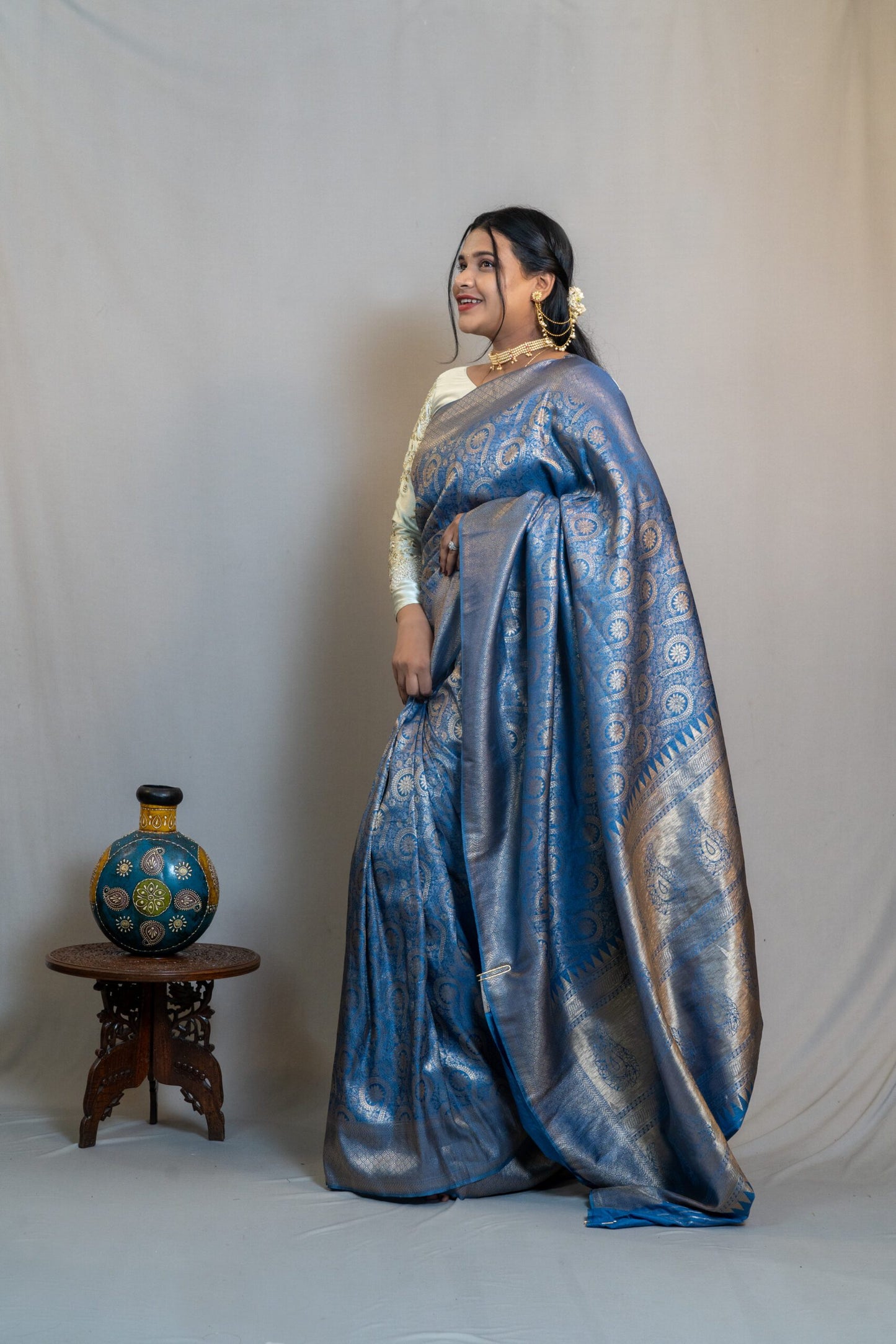 Pure Silk Jamawar Saree