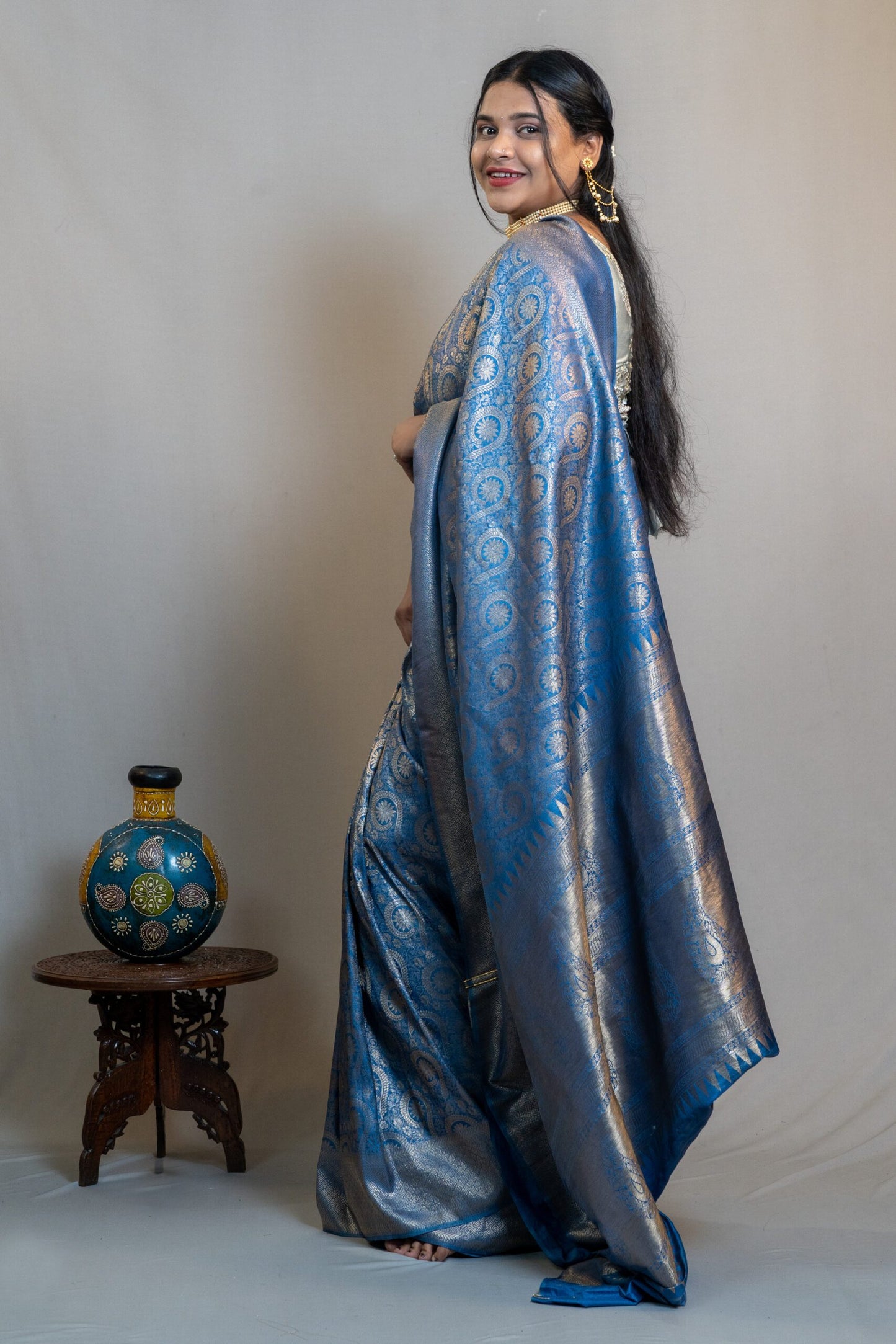 Pure Silk Jamawar Saree