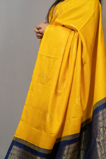 Load image into Gallery viewer, Yellow Kanjeevaram Silk Saree
