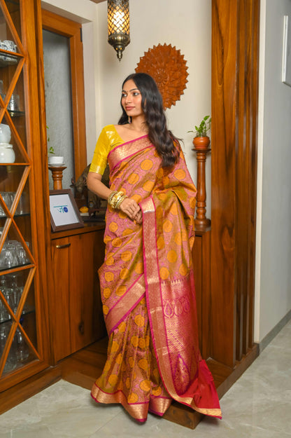 Green Soft Silk Banarasi Saree