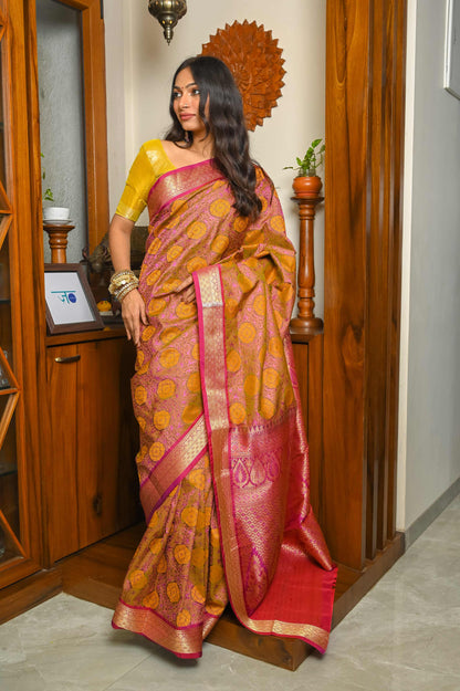 Green Soft Silk Banarasi Saree