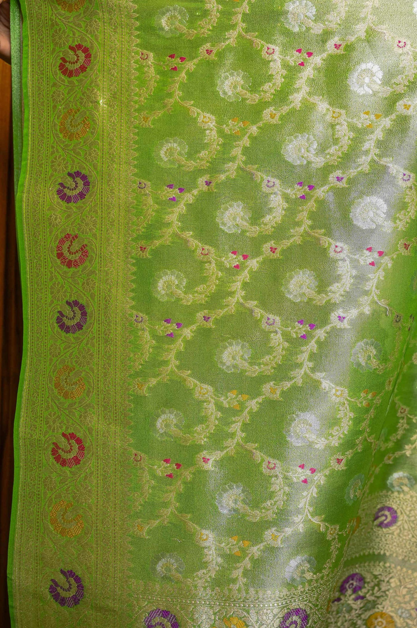 Green Tissue Silk Saree