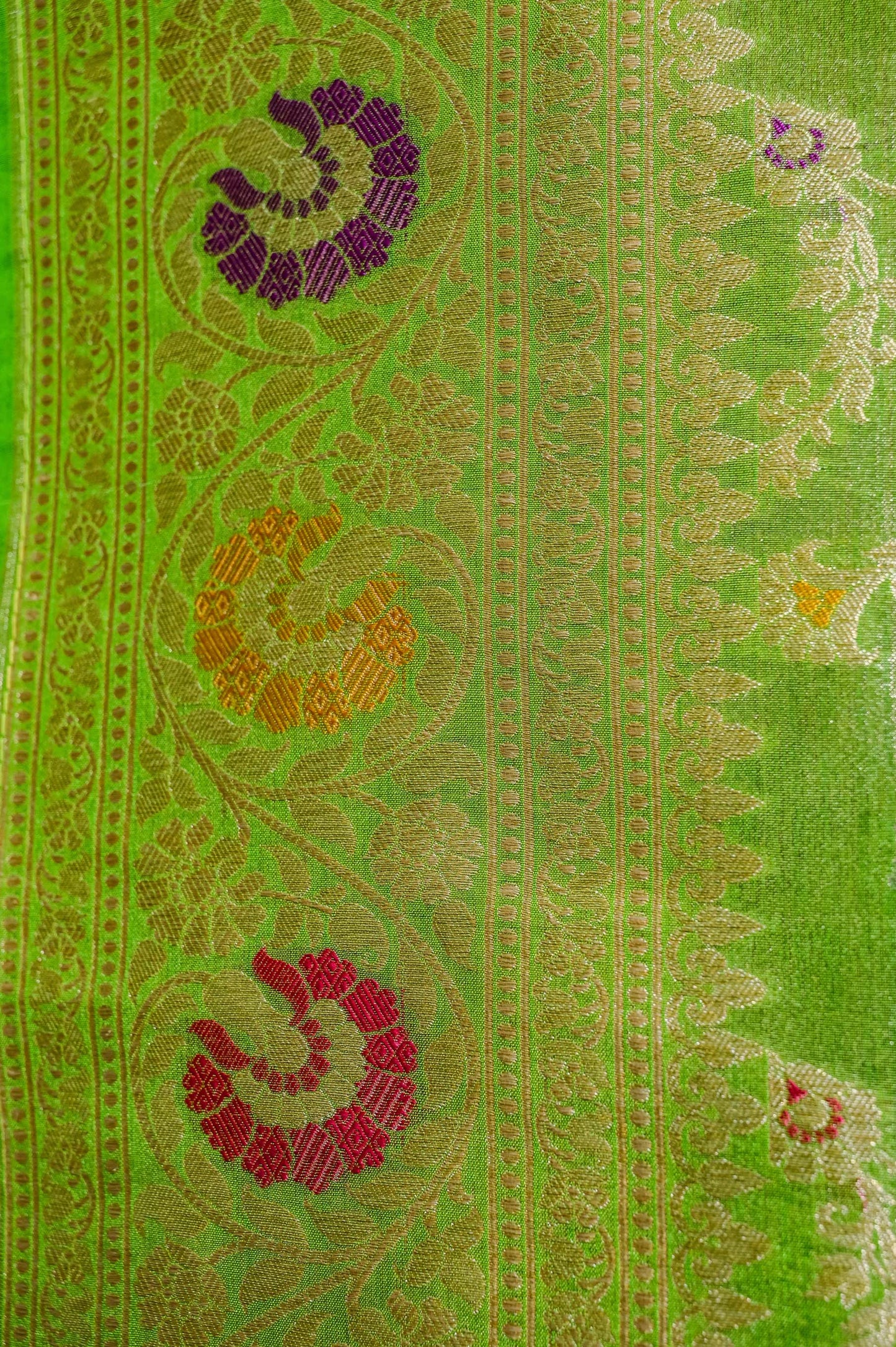 Green Tissue Silk Saree