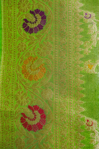 Green Tissue Silk Saree