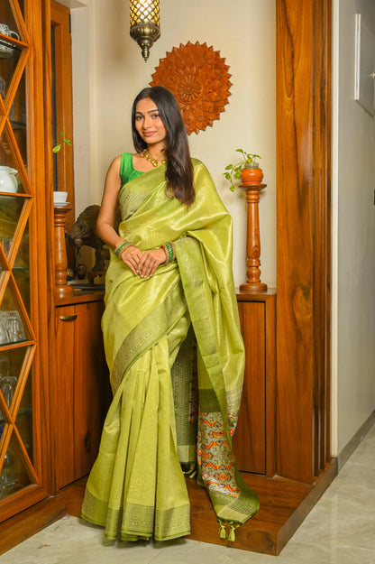 Green Patola Silk Saree
