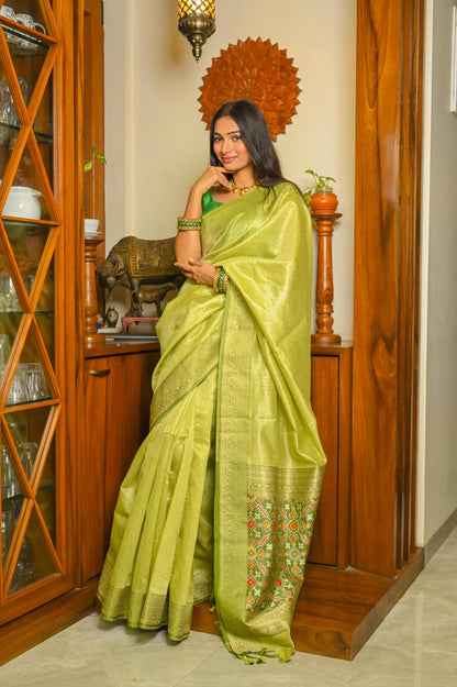 Green Patola Silk Saree