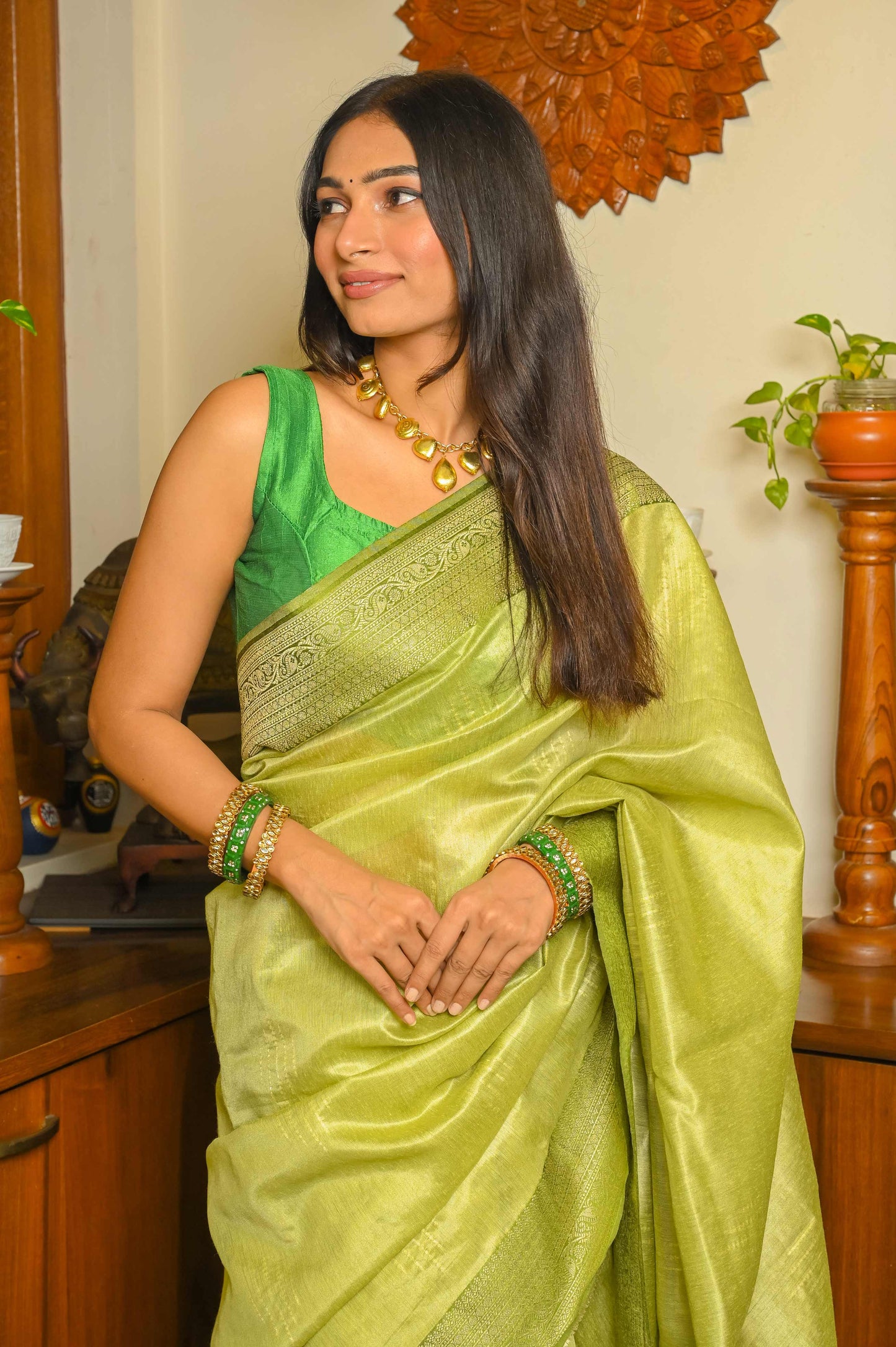 Green Patola Silk Saree