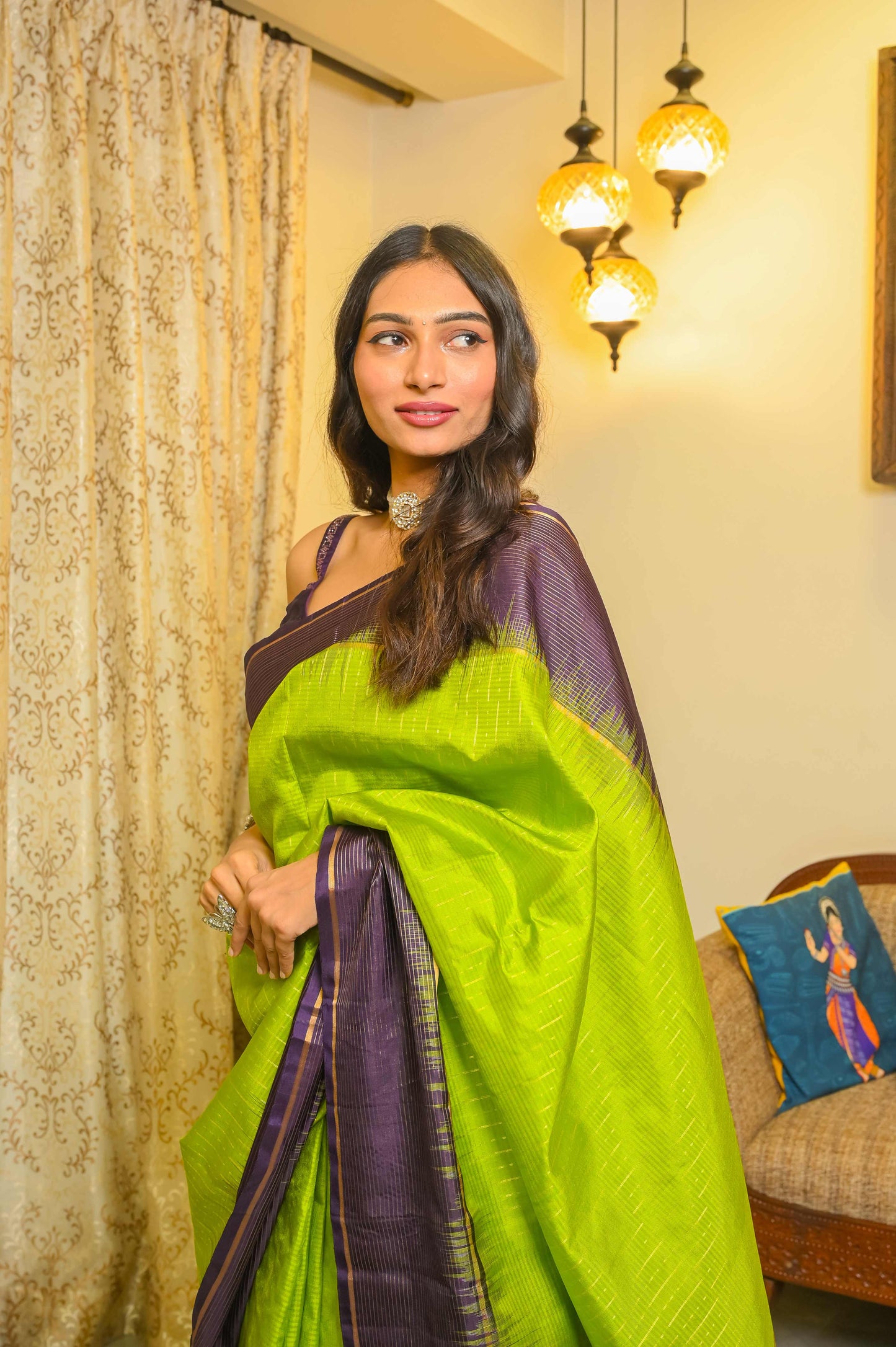 Green Muga Silk Saree